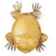 golden decorative modern frog sculpture