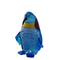 PINGU Pinguino in vetro artigianale azzurro