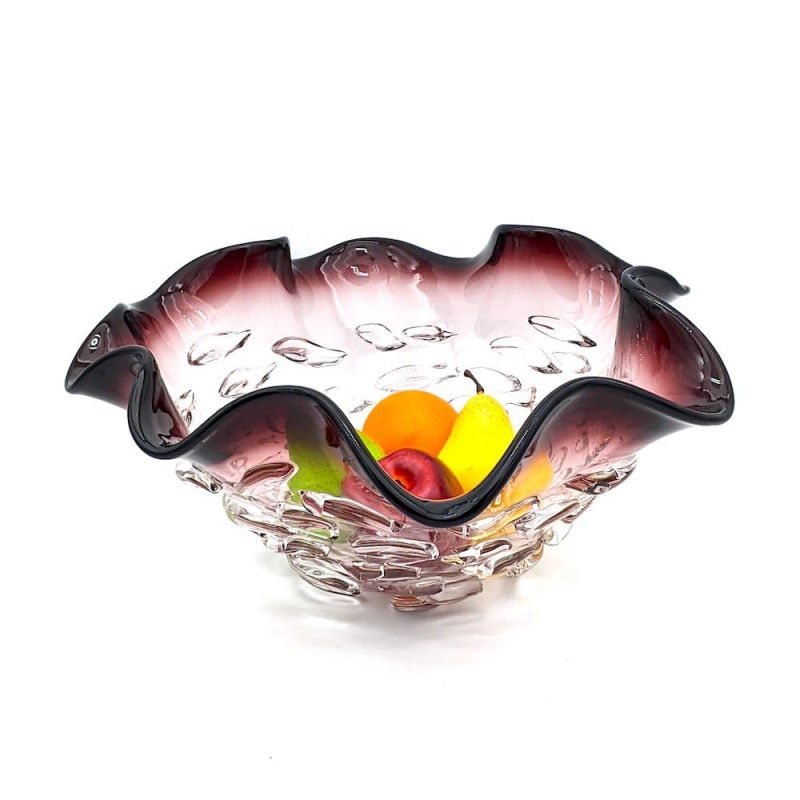 NUBIUM Amethyst Murano Glass Bowl Made in Italy