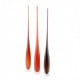 Vases set glass murano red