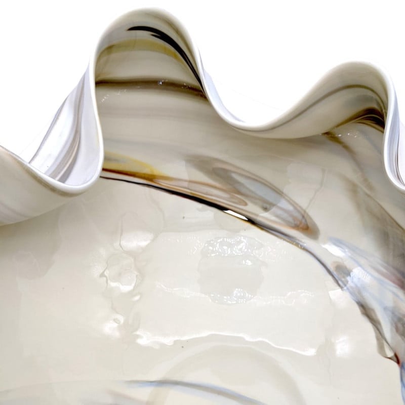 Centrotavola portafrutta decorativo in vetro