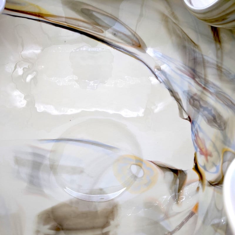 Dettagli centrotavola in vetro di Murano