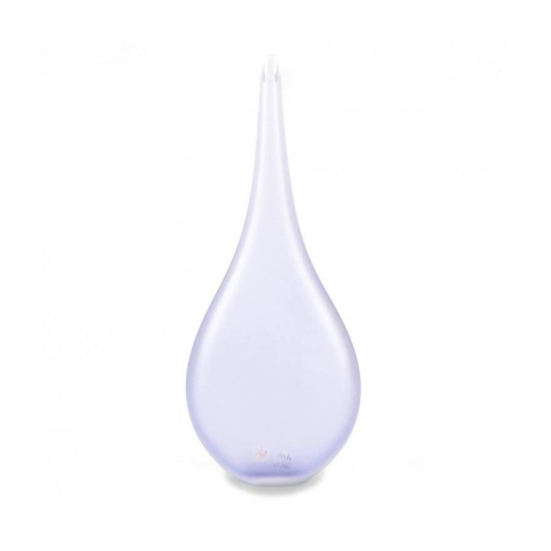 Venetian elongated glass drop vase violet