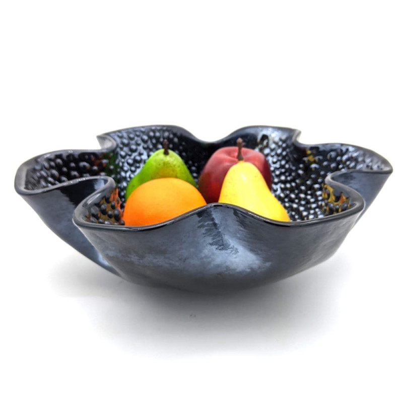 centerpiece decorative fruit plate black