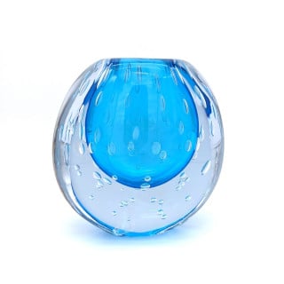 Murano Glass Vase Blue