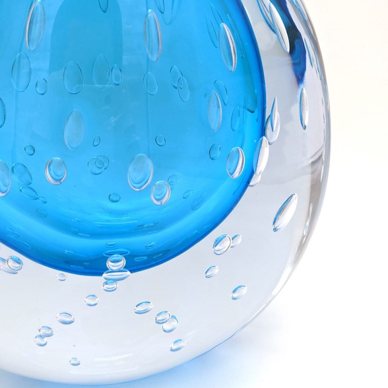 CAPRI Vaso tondo acqua in vetro di Murano