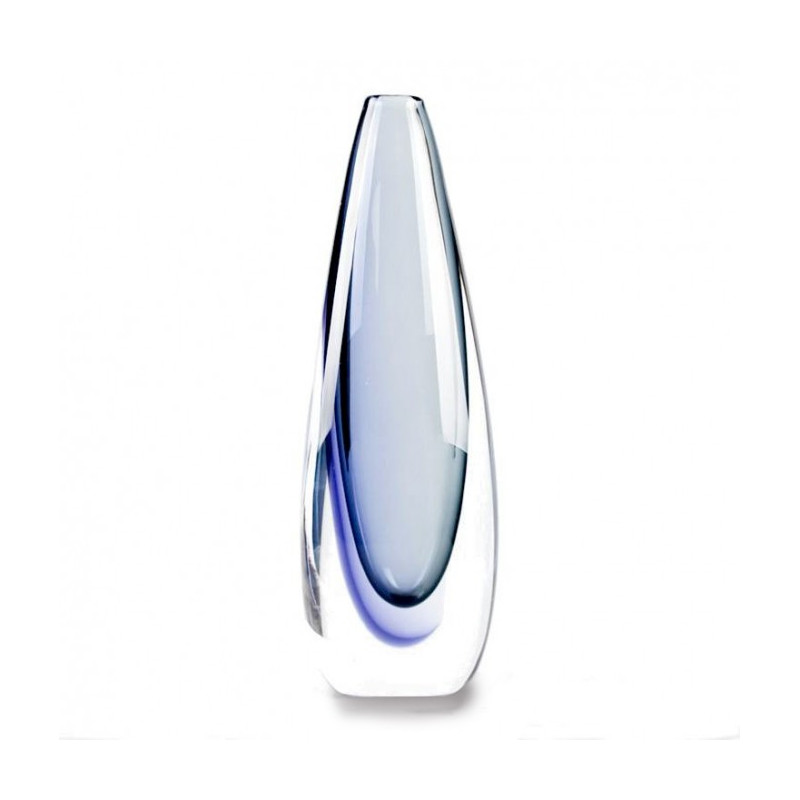 Vase tall sommerso clear