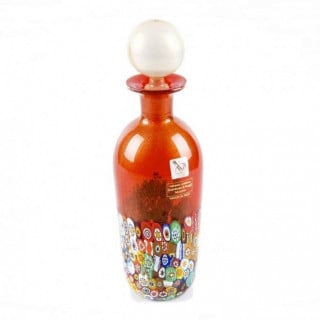 tall red decorative vase classic