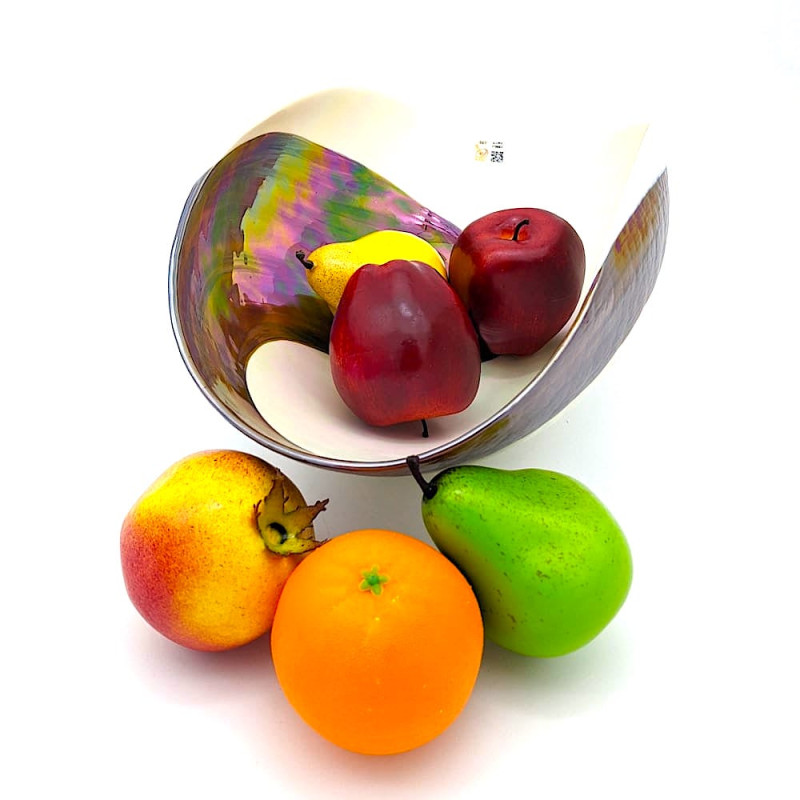 decorative fruit bowl Murano glass centerpiece