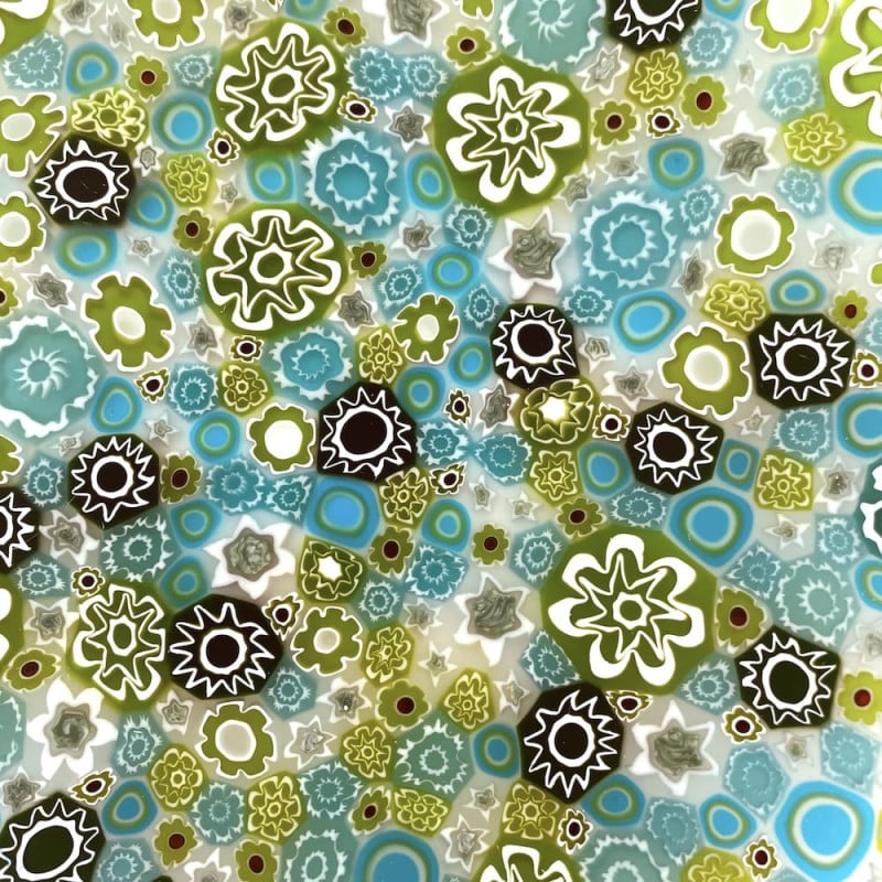 Piatto in Vetro Verde