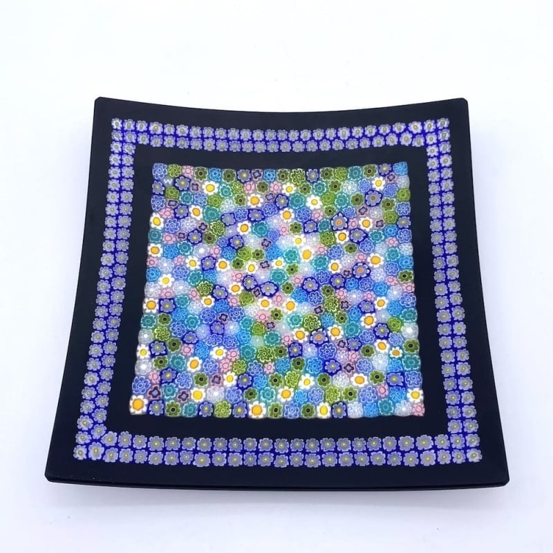 Piattino in Vetro Blu