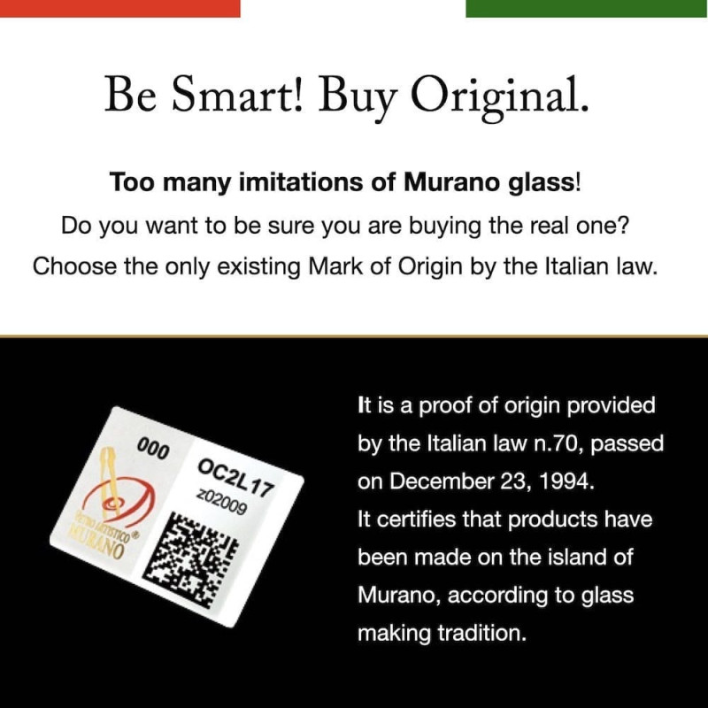 GARDEN GREEN Original Murano Glass Display Plate