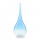 Veneziano vaso in vetro a goccia allungato azzurro