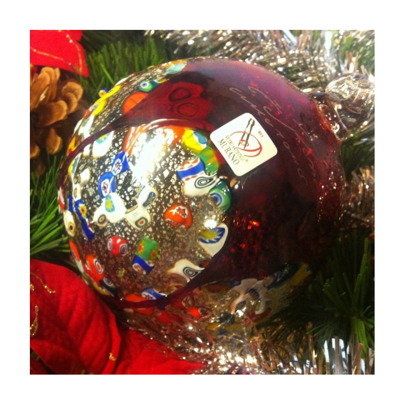 palla natalizia rossa decorazione albero idea regalo