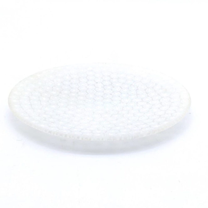 JUST WHITE Home Decor Small Murano Glass Display Plate