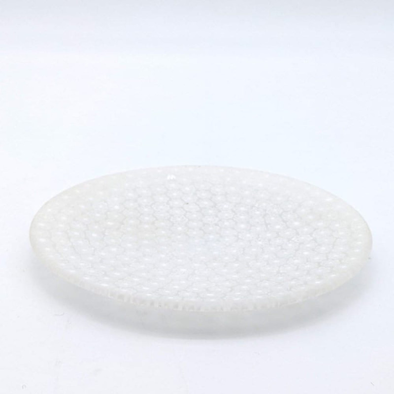 JUST WHITE Home Decor Small Murano Glass Display Plate