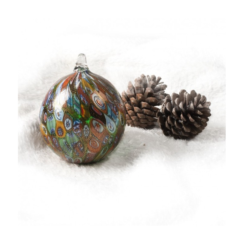 Venice gold Christmas ball with murrhine tree decoration