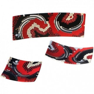 Centrotavola rosso in vetro di Murano design moderno