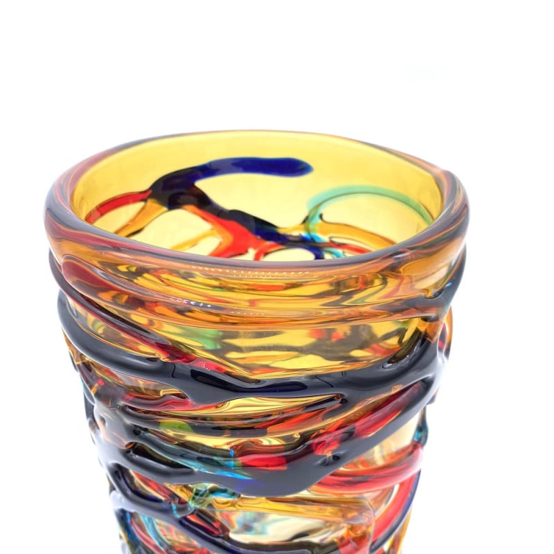 vaso tondo vetro di Murano