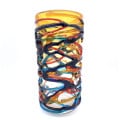 CHROMA TUBE Vaso Ambra Originale Murano per Arredo Salotto