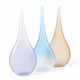 set 3 vases pastel shades simple design