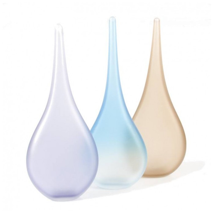 set 3 vases pastel shades simple design