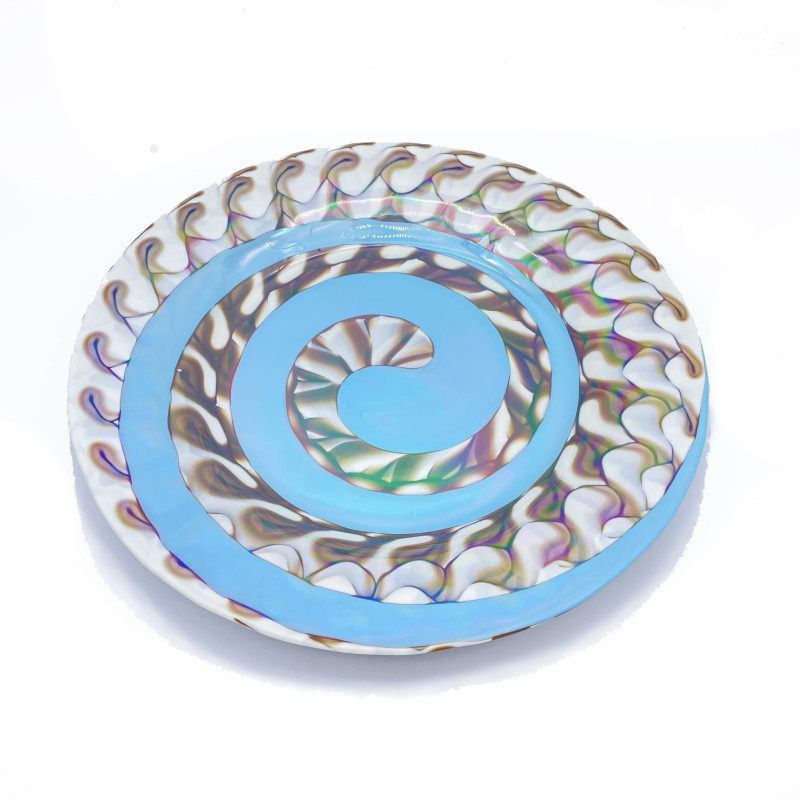 BIFORA Decorative green glass plate