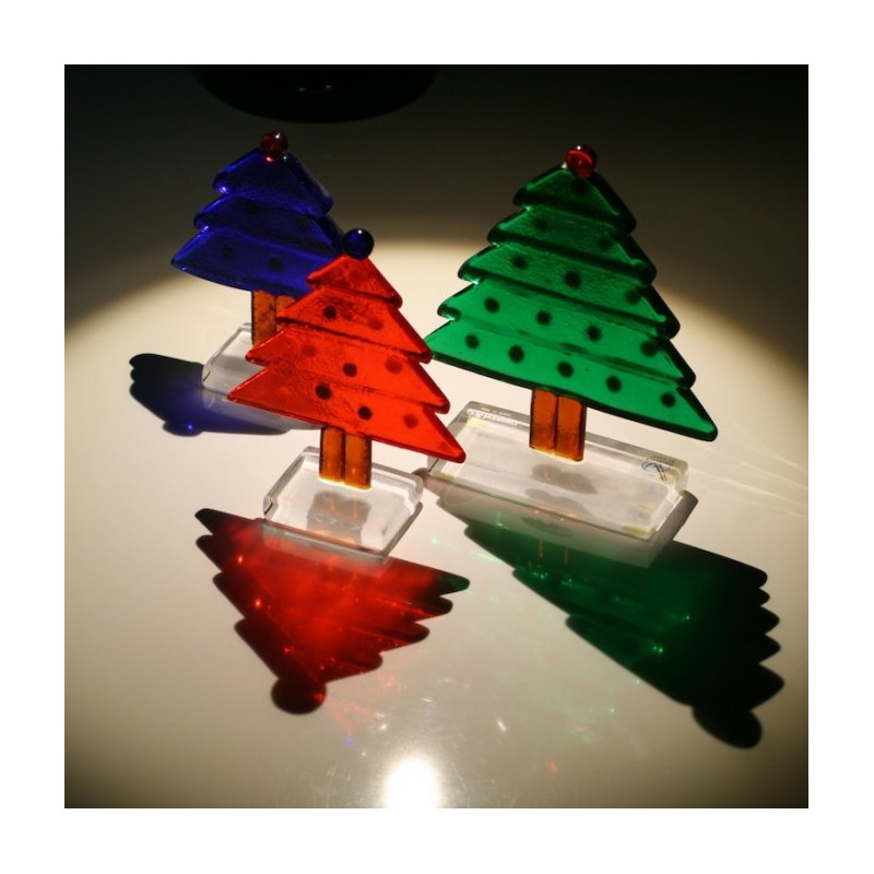 decorazioni di Natale segnaposto in vetro di Murano