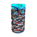 CHROMA TUBE Light Blue Tall Design Vase for Living Room Table