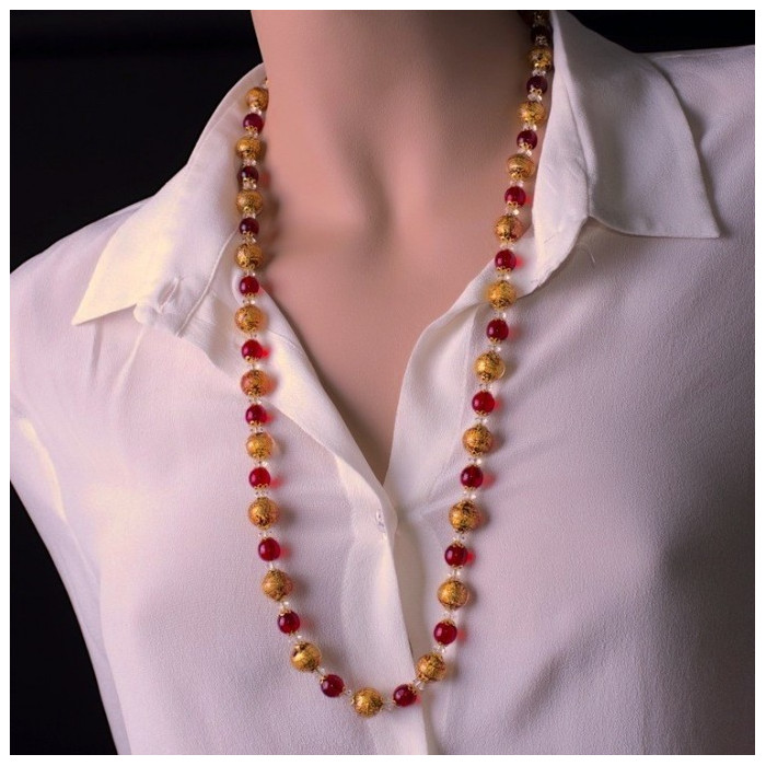 Luxury venetian glass necklace