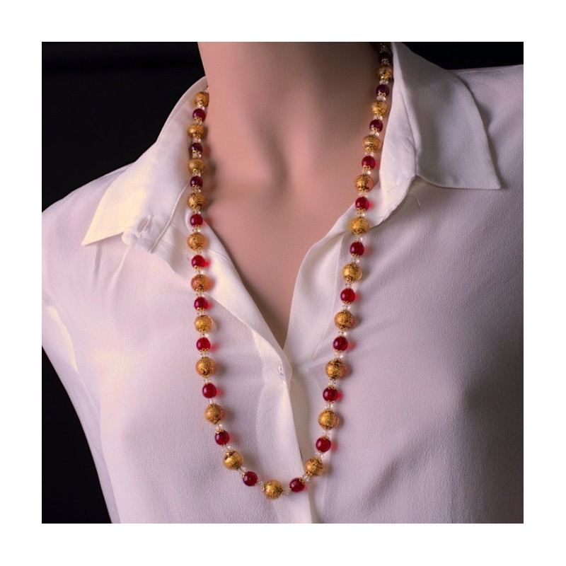 Luxury venetian glass necklace
