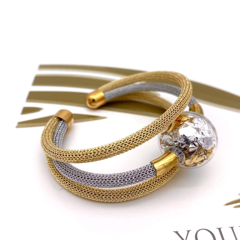 Gold and Silver Bracelet