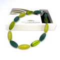 EMMA Modern necklace with green beads
