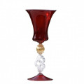 BELLINI Red decorative classic goblet