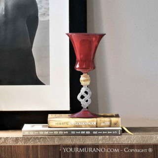 luxury elegant goblet with gold decoration