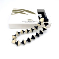 ANNA WHITE Black and Ivory Conical Beads Necklace
