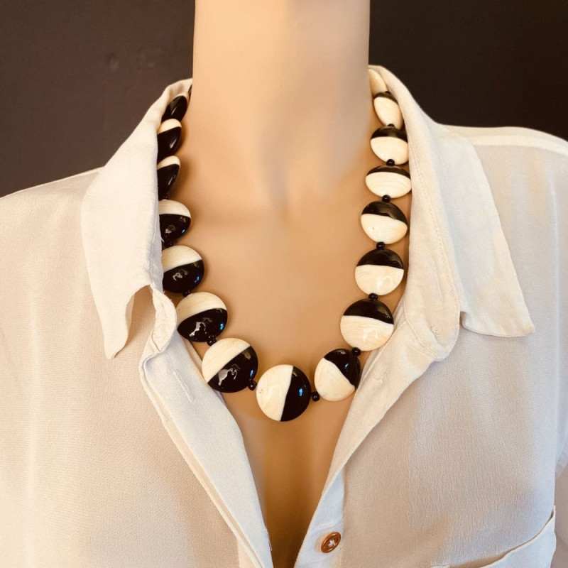 Murano nacklace with bicolor beads