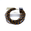 PIVA ORANGE Modern Design Black Filaments Necklace