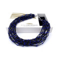 PIVA BLUE Made in Italy Black Filaments Modern Necklace
