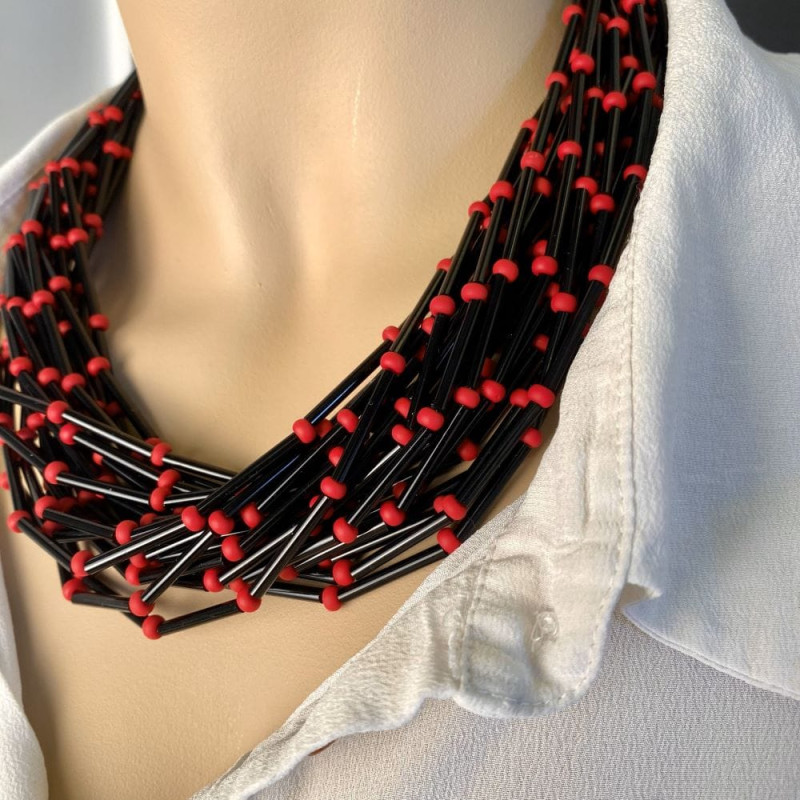 Collana Moderna Vetro Murano