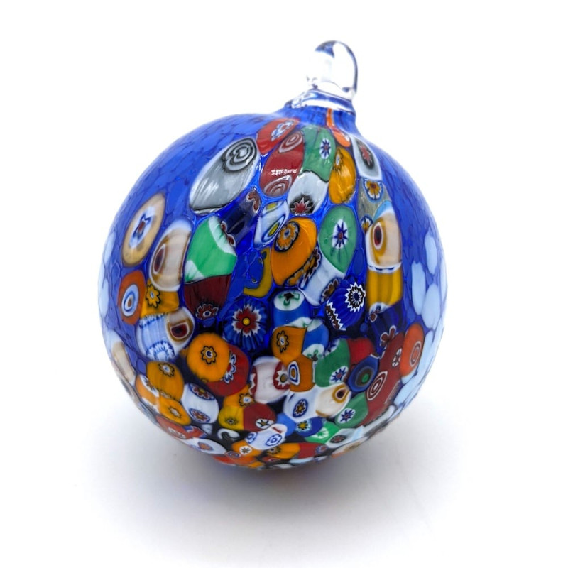 XMAS 2nd SET 4 Murano Glass Christmas-theme balls