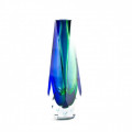 TEARDROP Vaso moderno blu in vetro di Murano