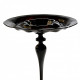 Venetian goblet in black glass handmade
