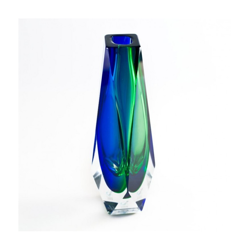 venetian vase blue green