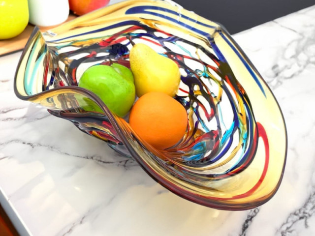 Authentic Murano Glass Bowl - Handcrafted in Italy