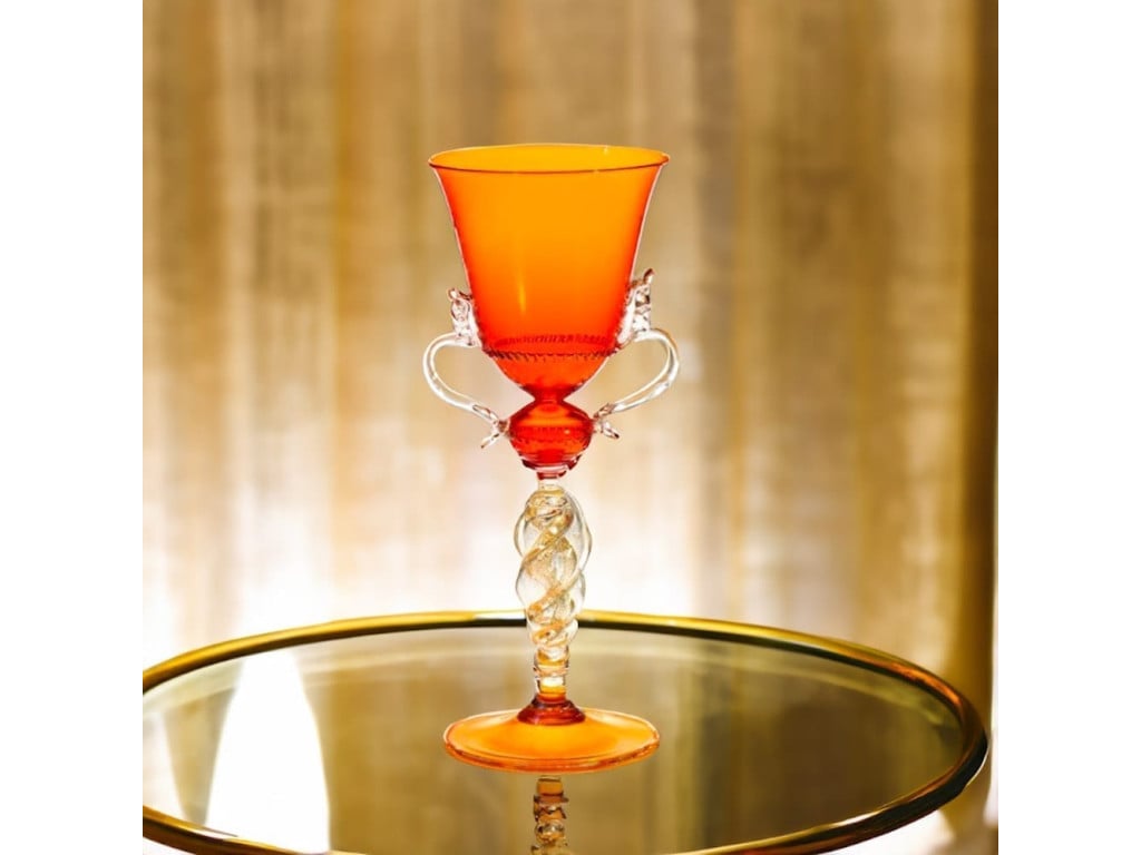 Decorative Murano Glass Goblets